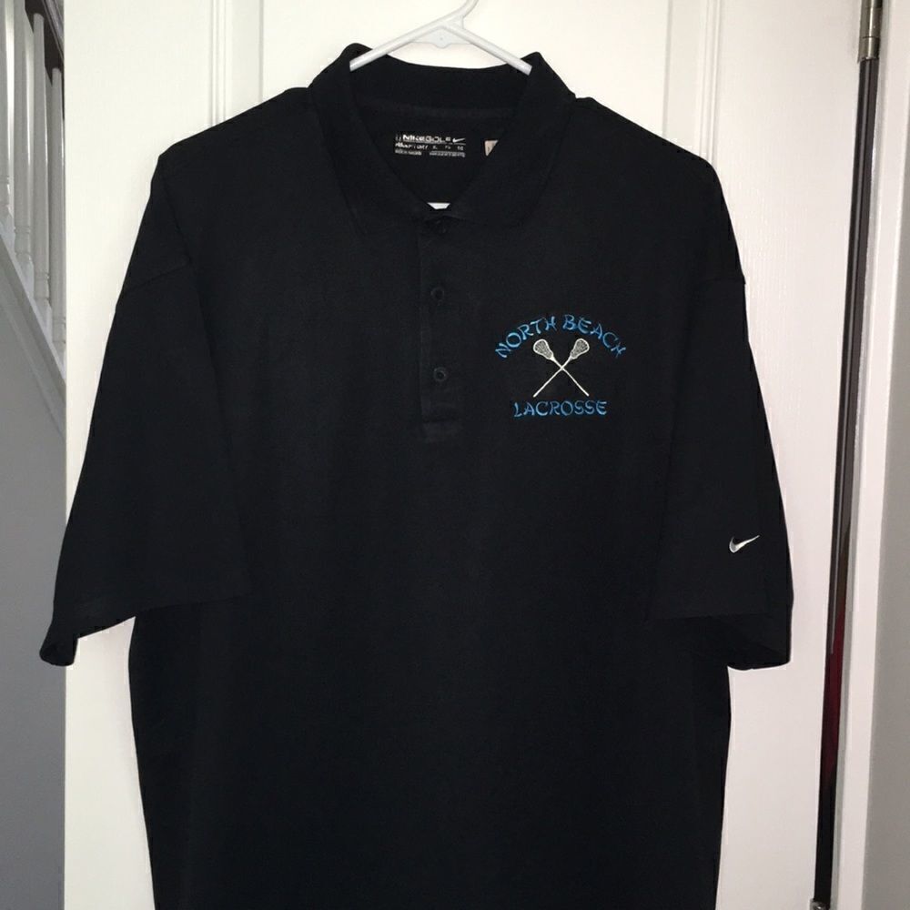 Black North Beach High WA LAX Lacrosse golf shirt